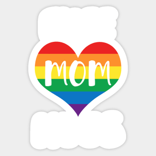 Free Mom Hugs - White Text Sticker